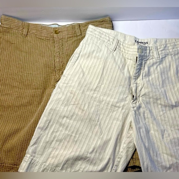 Vintage Y2K Express Relaxed Chino Shorts (34)‎ - Picture 1 of 11